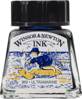 Тушь художественная Winsor & Newton 1005660 (14мл, ультрамариновый) - 