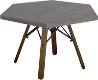 Журнальный столик Sheffilton SHT-S70/TT20 ЛДСП 70 (темный орех/бетон чикаго темно-серый) - 