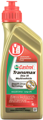 Трансмиссионное масло Castrol Transmax Dex III Multivehicle 157AB3 / 4008177071782 (1л)