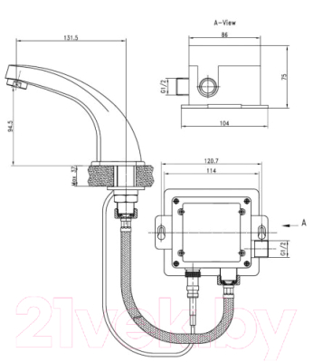 Смеситель Kaiser Sensor 38111