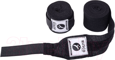 Боксерские бинты RuscoSport 2.5м (черный)