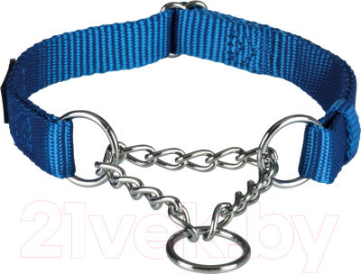 Ошейник-удавка Trixie Premium Leash 202702 (S/M, синий)