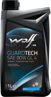 Трансмиссионное масло WOLF GuardTech SAE 80W GL 4 / 2201/1 (1л)