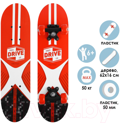Изображение товара Скейтборд Onlytop Sports Drive Life / 4013659