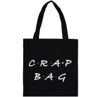 Сумка-шоппер Эксмо Crap Bag / 9785041188108 (черный) - 