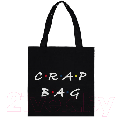 Сумка-шоппер Эксмо Crap Bag / 9785041188108 (черный)