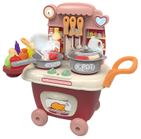 Детская кухня Pituso Taste Kitchen на колесиках / HW21020621 (розовый) - 