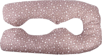 Подушка для беременных Bambola U-3м / 817 (звезды кофейные/белый) - 