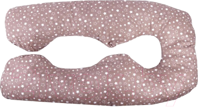 Подушка для беременных Bambola U-3м / 817 (звезды кофейные/белый)