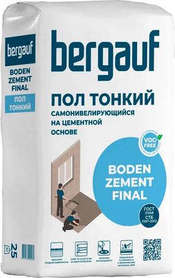 

Самонивелирующаяся смесь, Boden Zement Final
