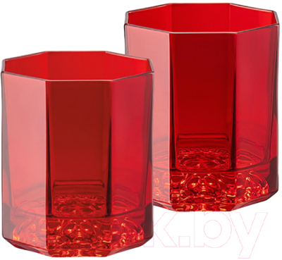 Набор стаканов Versace Medusa Lumiere Rhapsody / 20665-321507-48870 (2шт, красный)