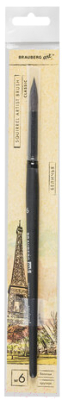 Кисть для рисования Brauberg Art Classic Белка 6 / 200912 (круглая, короткая ручка)