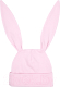 Шапочка для малышей Amarobaby Nature Essence Bunny / AB-OD22-NE16Bu/06-38 (розовый) - 