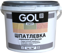 Шпатлевка готовая GOL Expert Фасадная акриловая (4.5кг) - 