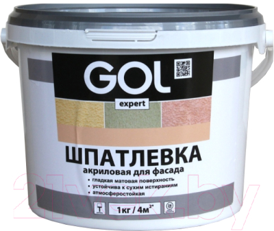 Шпатлевка готовая GOL Expert Фасадная акриловая (4.5кг)
