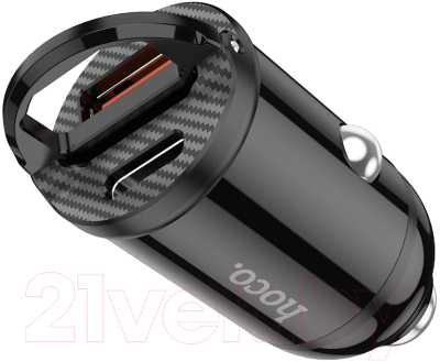 Зарядное устройство автомобильное Hoco NZ2 (черный)