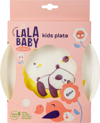 Тарелка для кормления Lalababy Play with Me Panda (450мл)