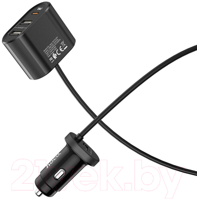 Зарядное устройство автомобильное Hoco Z35 (черный)