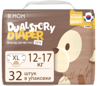 

Подгузники-трусики детские K-mom, Dual Story XL / X-KX-0015