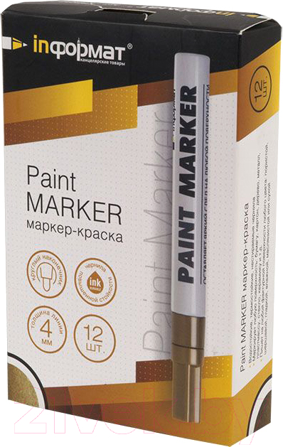 Маркер-краска inФормат Paint Professional KRR04Z (золото) — фото 2