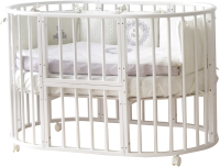 Детская кровать-трансформер Incanto Candy Dream Lux 9 в 1 / KR-0112/0 (белый матовый) - 