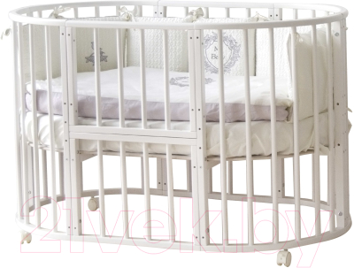 Детская кровать-трансформер Incanto Candy Dream Lux 9 в 1 / KR-0112/0 (белый матовый)