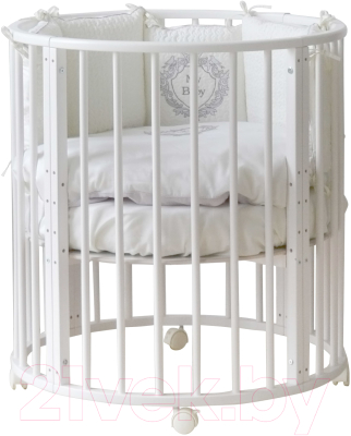 Детская кровать-трансформер Incanto Candy Dream Lux 9 в 1 / KR-0112/0 (белый матовый)