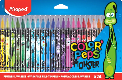 Фломастеры Maped Color Peps Monster / 845401 (24цв)