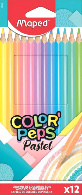 Изображение товара Набор цветных карандашей Maped Color Peps Pastel / 832069 (12цв)