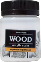 Морилка KolerPark Aqua Wood Акриловая лаковая лазурь (50мл, бесцветная) - 