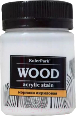 Морилка KolerPark Aqua Wood Акриловая лаковая лазурь (50мл, бесцветная)