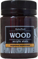 Морилка KolerPark Aqua Wood Акриловая лаковая лазурь (50мл, венге) - 