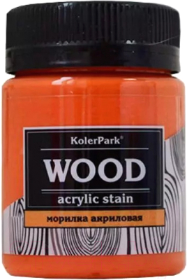 Морилка KolerPark Aqua Wood Акриловая лаковая лазурь (50мл, орегон)