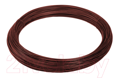 Проволока вязальная Белзабор Cтальная в ПВХ D 2.4мм (бухта 100м, рубиновый)