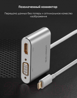 Адаптер Ugreen CM162 / 50505 (серебристый)