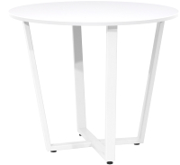Обеденный стол Millwood Лофт Орлеан Л18 D90 (белый/металл белый) - 