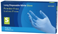 Перчатки одноразовые Nitrile Gloves Long NitrileExam (S, 100шт) - 