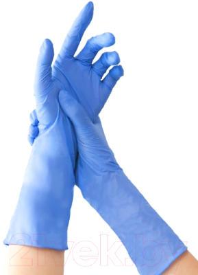Перчатки одноразовые Nitrile Gloves Long NitrileExam (M, 100шт)