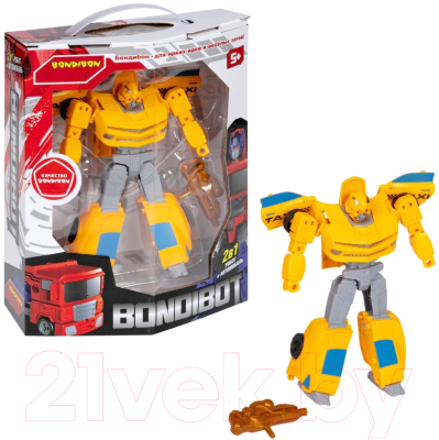 Изображение товара Робот-трансформер Bondibon Желтое такси / ВВ5600