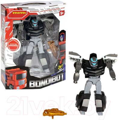 Изображение товара Робот-трансформер Bondibon Черная полиция / ВВ5602