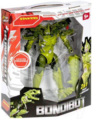 Робот-трансформер Bondibon Зеленый тираннозавр / ВВ5605
