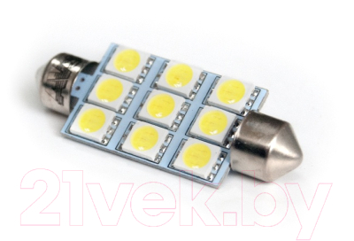 Комплект автомобильных ламп AVS SV014 T11 / A80593S (2шт, белый)