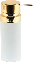 Дозатор для жидкого мыла Primanova Lenox M-E31-01-A (белый/золото) - 