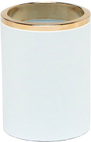 Стакан для зубной щетки и пасты Primanova Lenox M-E33-01-A (белый/золото) - 