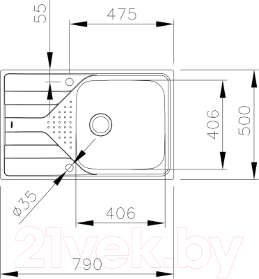 Мойка кухонная Teka Universe 50 T-XP 1B 1D MAX MCTXT / 115110030