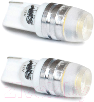 Комплект автомобильных ламп AVS T037 Т10 / A80612S (2шт, белый)