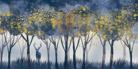 Фотообои листовые Vimala Сумеречный лес (270x400) - 