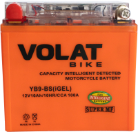 Мотоаккумулятор VOLAT YB9-BS iGEL L+ (10 А/ч) - 