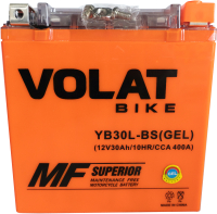 

Мотоаккумулятор, YB30L-BS GEL R+