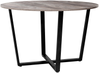 Обеденный стол Millwood Лофт Орлеан Л18 D120 (сосна пасадена/металл черный) - 